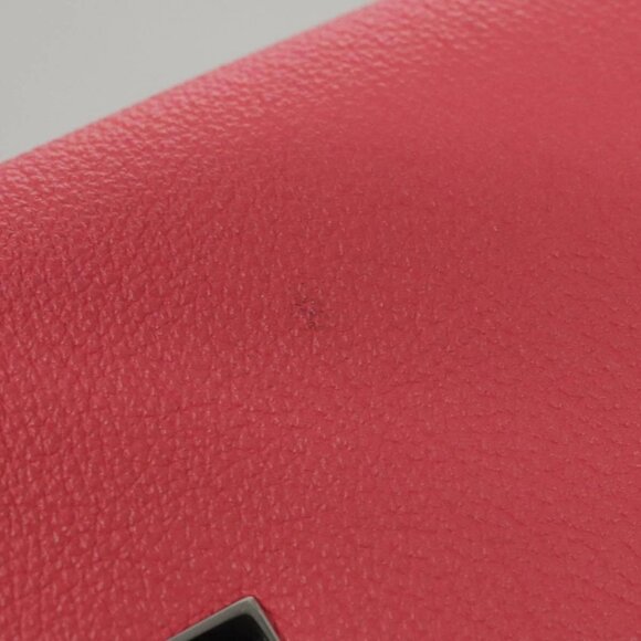 FENDI Peek A Boo Long Wallet Leather Pink 8M0427 - Picture 7 of 16